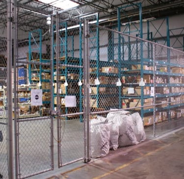 warehouse security fencing