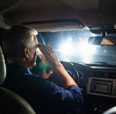 Blinded by headlights