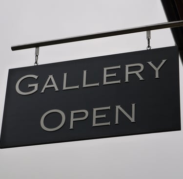 Gallery Open sign