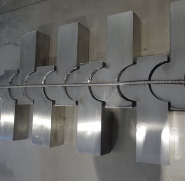 Stainless Steel Artistic Fabrication In Progress