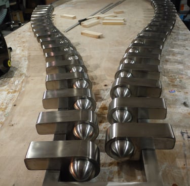 Stainless Steel Artistic Fabrication In Progress