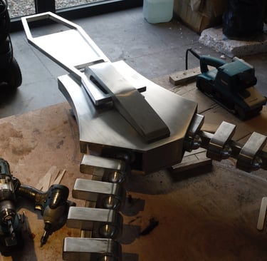 Stainless Steel Artistic Fabrication In Progress