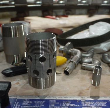 Stainless Steel Artistic Fabrication In Progress