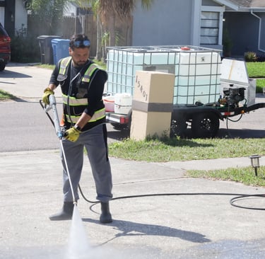 Trailer with Pressure washing
