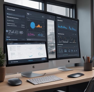 A sleek dark navy landing page with teal accents showing Zaptask automation dashboard.