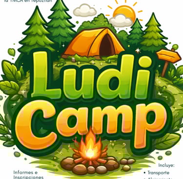 Logo de Ludi Camp un campamento con inmersión en francés