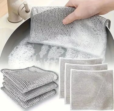 Panos De Limpeza Aço Premium Arear Panela Fogão Toalha Louça Tira Gordura Reutilizável