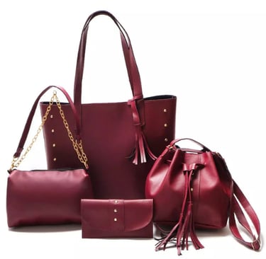 Kit 4 Bolsas Feminina Transversal Tiracolo