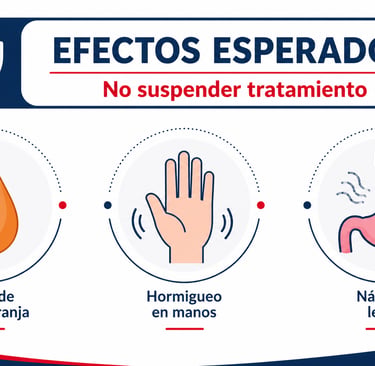 efectos secundarios leves y esperados del tratamiento antituberculoso