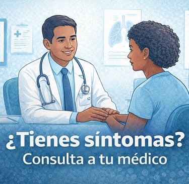 Imagen de consulta médica motivando a pacientes a buscar atención temprana