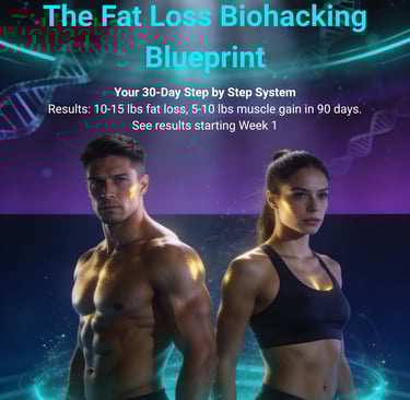 Fit man and woman in a fat loss biohacking blueprint program with muscle gain results.