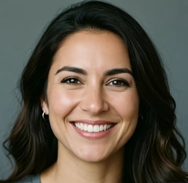 face of a woman smiling