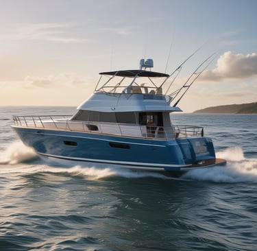 Sport fishing adventure aboard a luxury yacht in Baja California waters