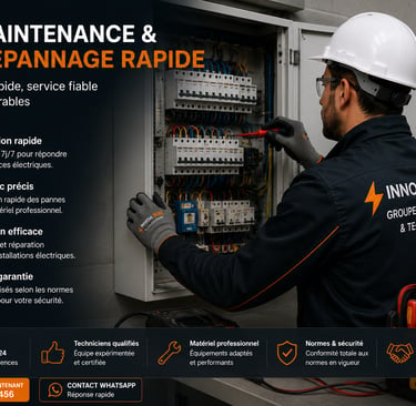 Technicien réalisant une maintenance électrique professionnelle sur tableau électrique en Algérie