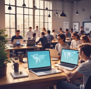 Charming countryside cottage surrounded by greenery.