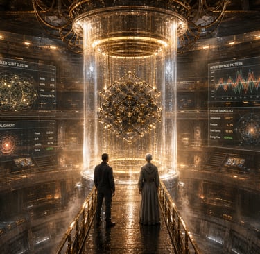 Two priests consult the Quantum Oracle