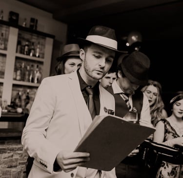1920's murder mystery event