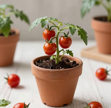 three cherry tomatoes
