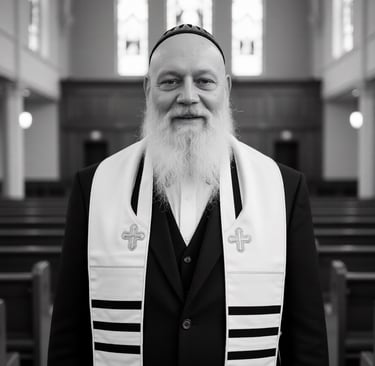The Nesher Rebbe visiting a Messianic synagogue