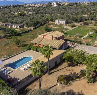 Vista aérea Villa Sa Tanca Pòrtol