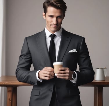 man standing near balcony