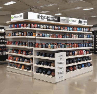 A model wearing a bright red Hero Industrial hoodie standing confidently against an urban backdrop.