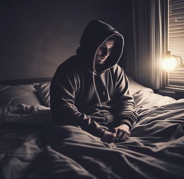 A close-up of a soft, charcoal gray hoodie with the Hero Industrial logo embroidered on the chest.