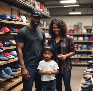 A model wearing a bright red Hero Industrial hoodie standing confidently against an urban backdrop.
