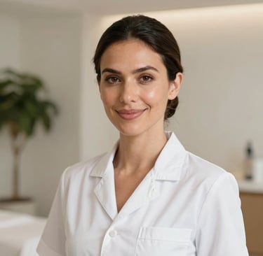 woman wearing black crew-neck shirt