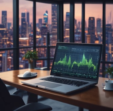 A detailed financial chart displaying upward trends in real estate investments.