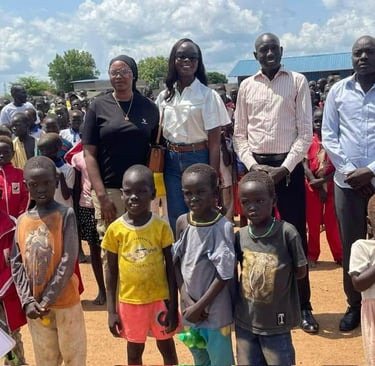 Amylia visited orphanage