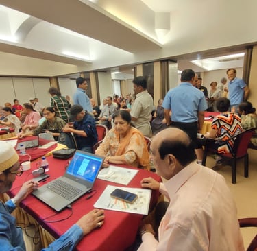 Legal documentation and Aadhar card camp at Khar Gymkhana (KG) Mumbai providing Ayushman card & Pan