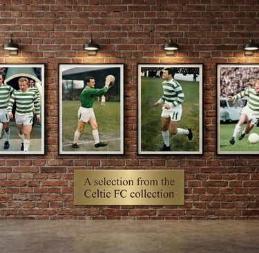 4 Celtic FC gallery wall images