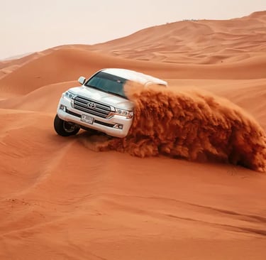 Private Dubai desert safari with private 4x4 dune bashing experience