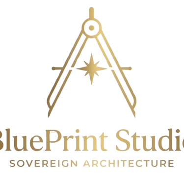BluePrint Studio Sovereign Architecture logo featuring a gold compass and star icon.
