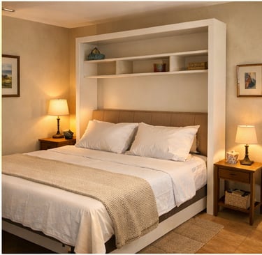 Bilocale con mobile letto apribile, soluzione per ospitare fino a 4 persone