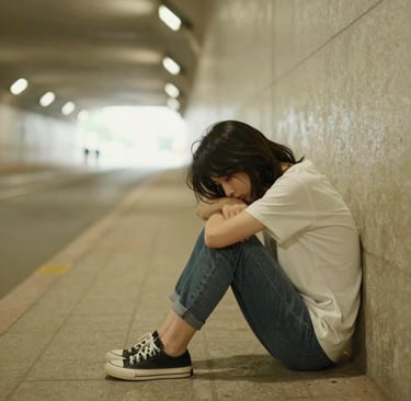 A cozy therapy room with soft lighting and comfortable chairs, inviting calm and reflection.