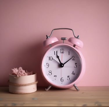 A sunlit bedside table adorned with fresh roses, scented candles, and delicate blush-toned ceramics.