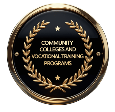 Community colleges and vocational training programs logo