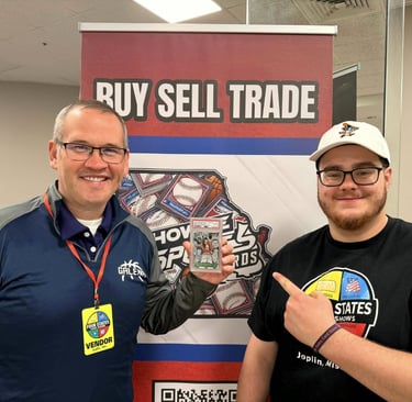 Parker Vanslyke and Raymond Dunaway at the Four States Card Show together