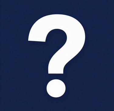 A group of question marks sitting next to each other