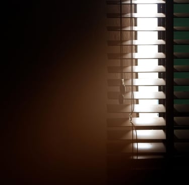 Sunlight through a window symbolizing hope in the middle of everyday life