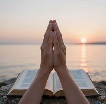 Man in white shirt walks through temple doorway