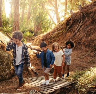 Gozdni vrtec - sodelovalne igre