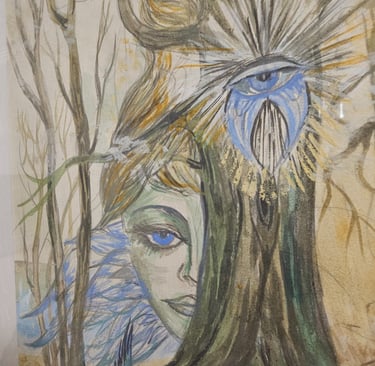 art symbolique esprit de femme la foret enchantee solange latteur