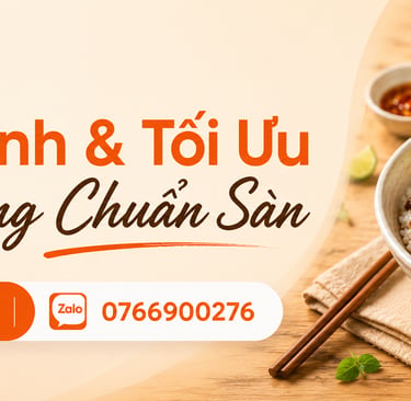 dịch vụ tối ưu hình ảnh grabfood shopeefood bếp số