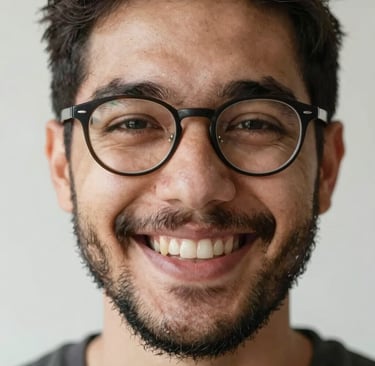 man standing near balcony