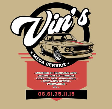 Logo du garage Vin’s Méca Service partenaire de Pit Stop Performance à Saint-Paul-lès-Durance
