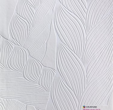 Close-up of Weave White wall print in Dimense Matt media