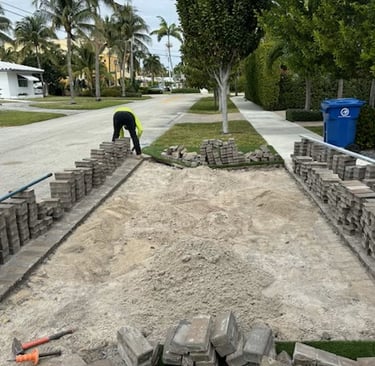 driveway brick pavers repair services fort lauderdale